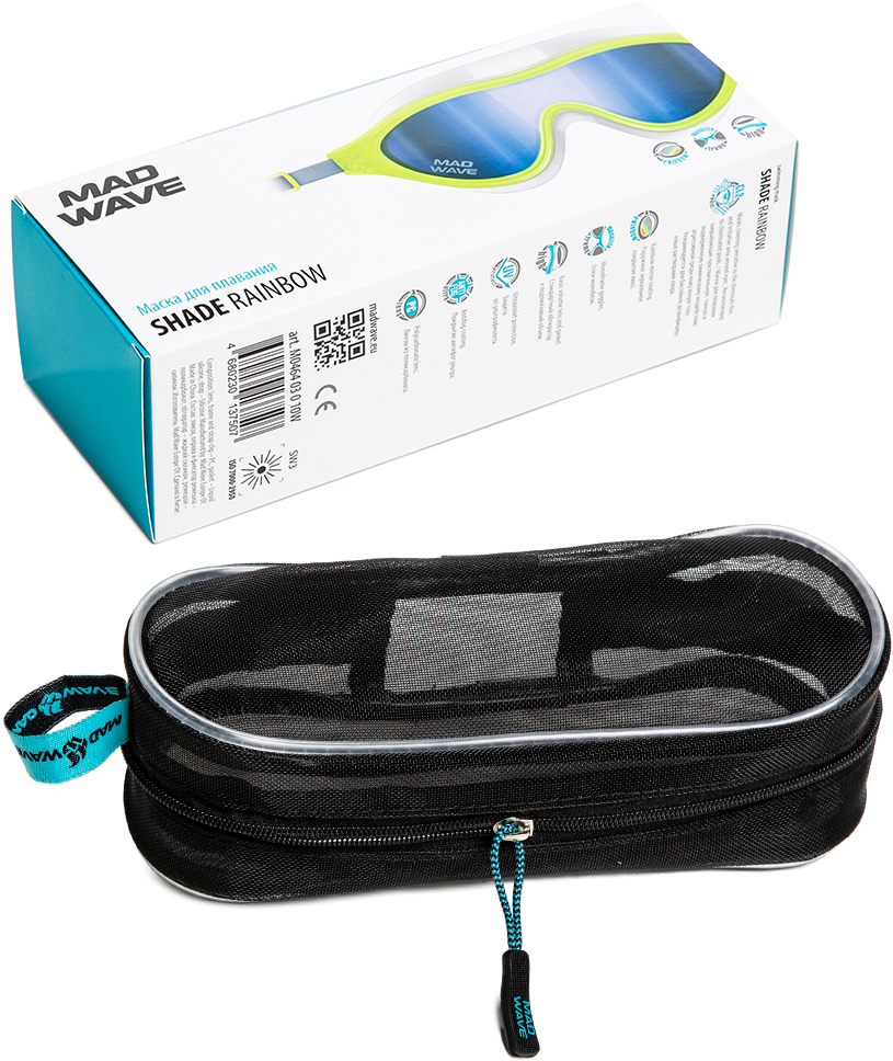 MAD WAVE MASKA DO PŁYWANIA  SHADE MIRROR RAINBOW M046403010W