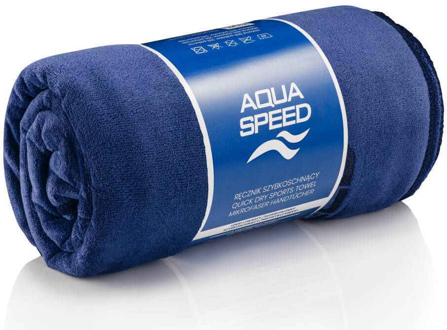 AQUA SPEED RĘCZNIK DRY SOFT 70X140 GRANATOWY