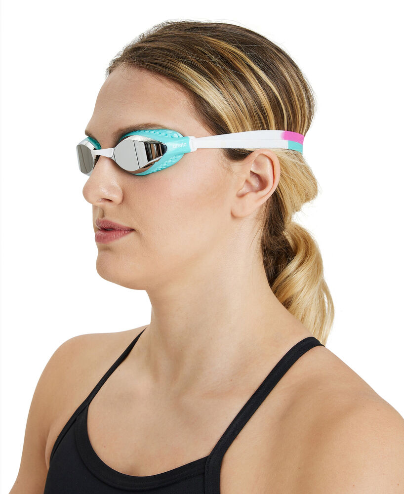 ARENA OKULARY STARTOWE AIR SPEED MIRROR SILVER-TURQUOISE-MULTI 003151104