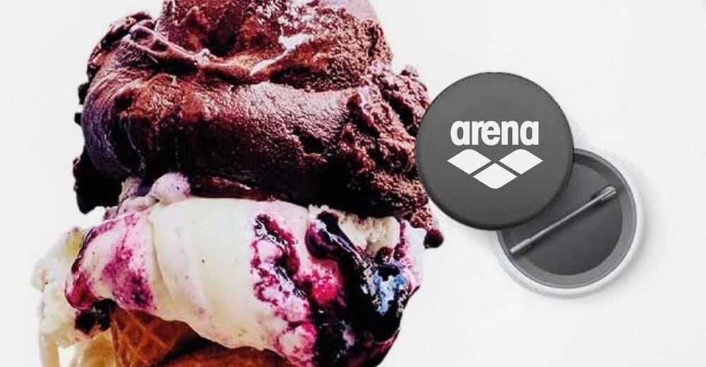 ARENA CZEPEK PŁYWACKI HD CAP  ICE CREAM 005572/205
