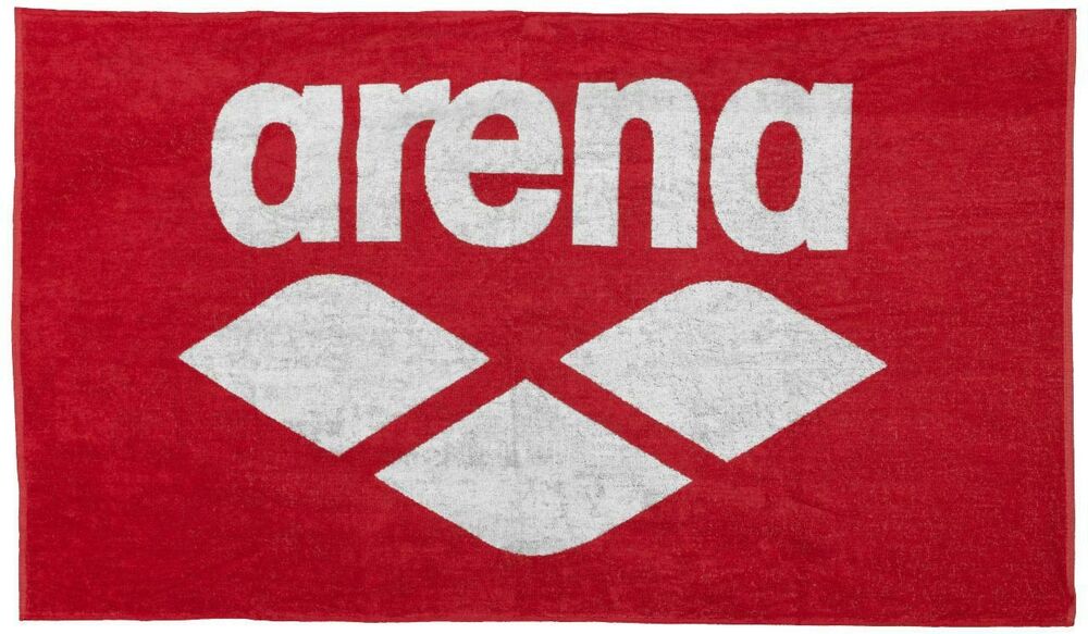 ARENA DUŻY RĘCZNIK POOL SOFT TOWEL RED WHITE  150cm x 90cm  001993410