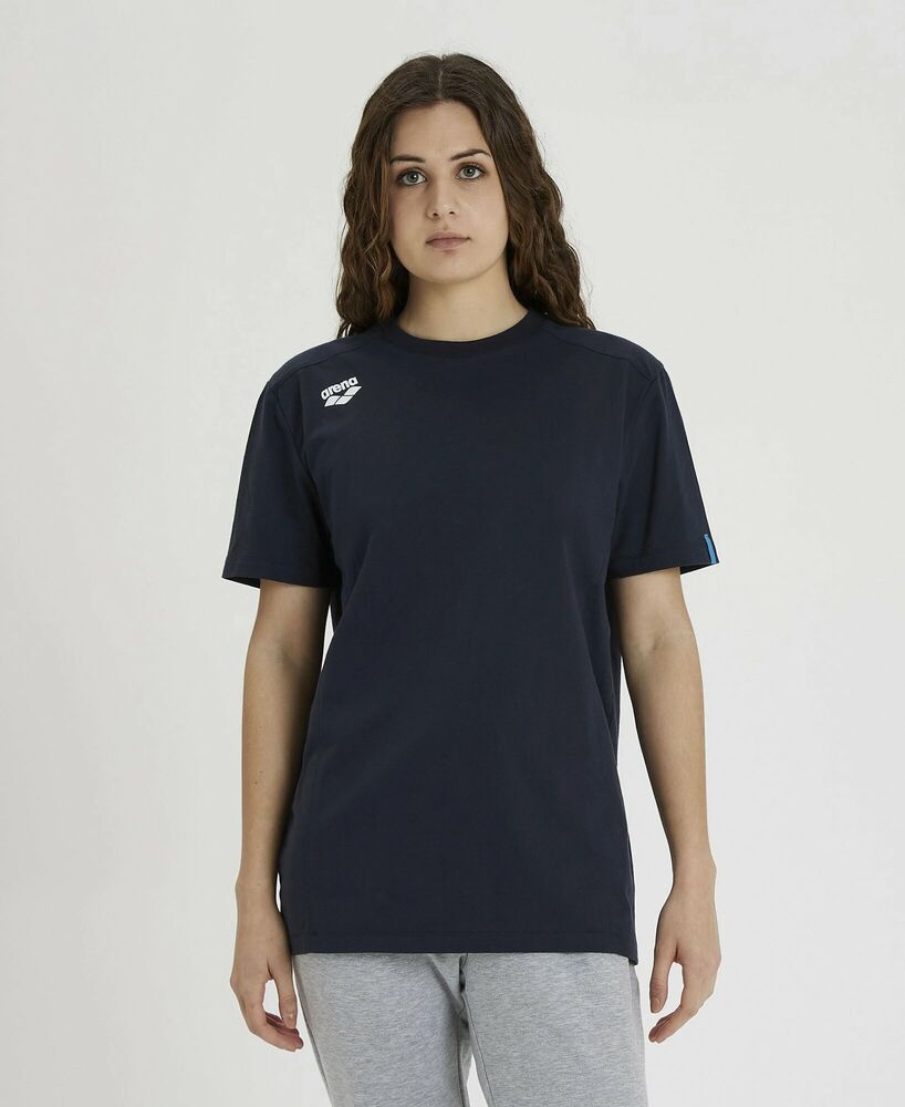 ARENA KOSZULKA  TEAM T-SHIRT PANEL NAVY 004899/700