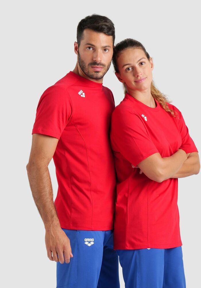 ARENA KOSZULKA  TEAM T-SHIRT PANEL RED
