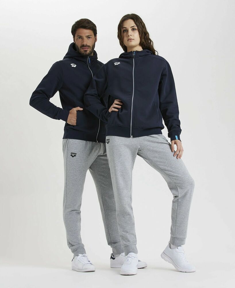 ARENA BLUZA ROZPINANA TEAM HOODED JACKET PANEL  NAVY 004906700