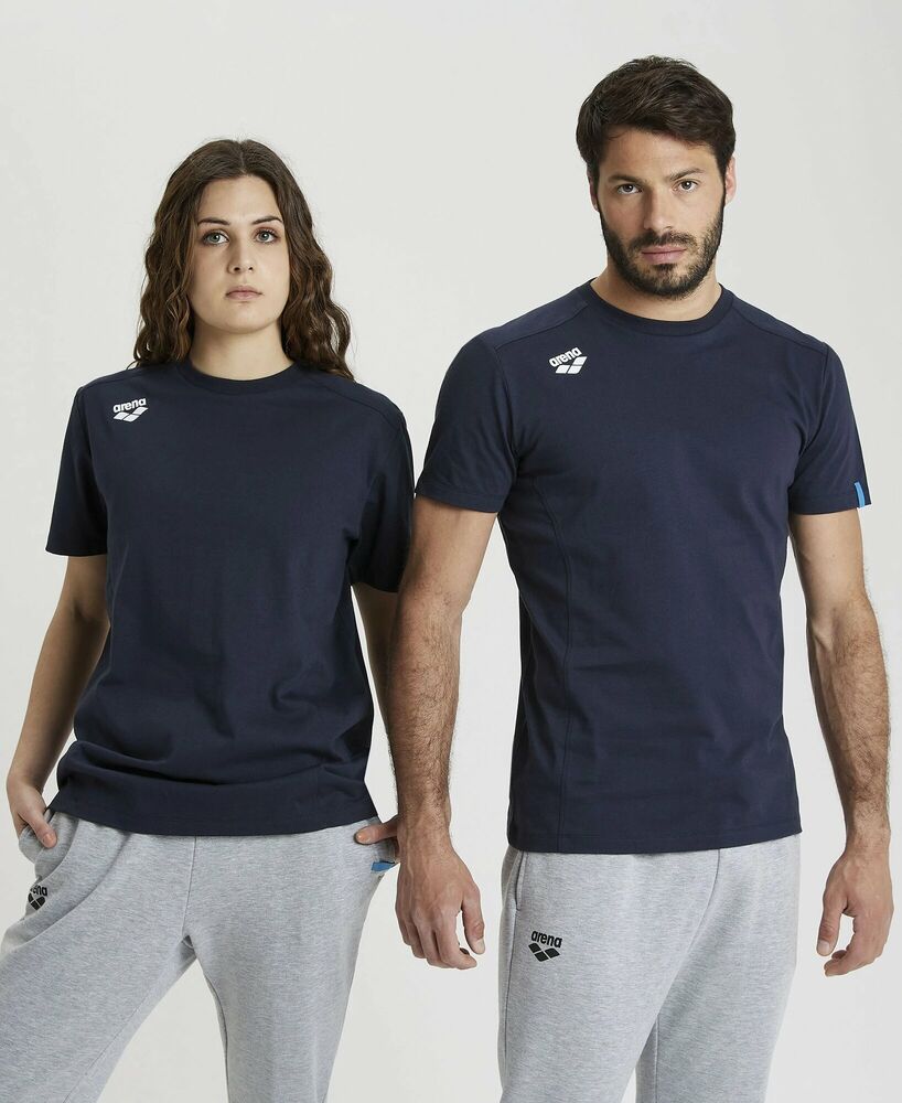 ARENA KOSZULKA  TEAM T-SHIRT PANEL NAVY 004899/700