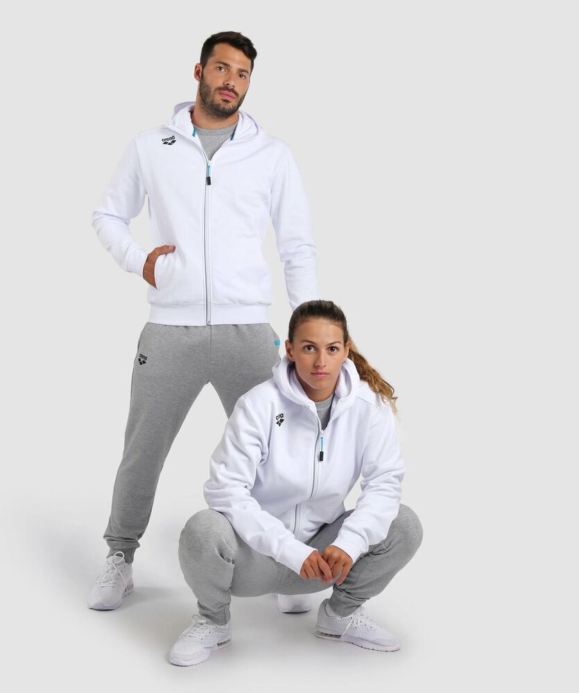 ARENA BLUZA ROZPINANA TEAM HOODED JACKET PANEL WHITE  004906100
