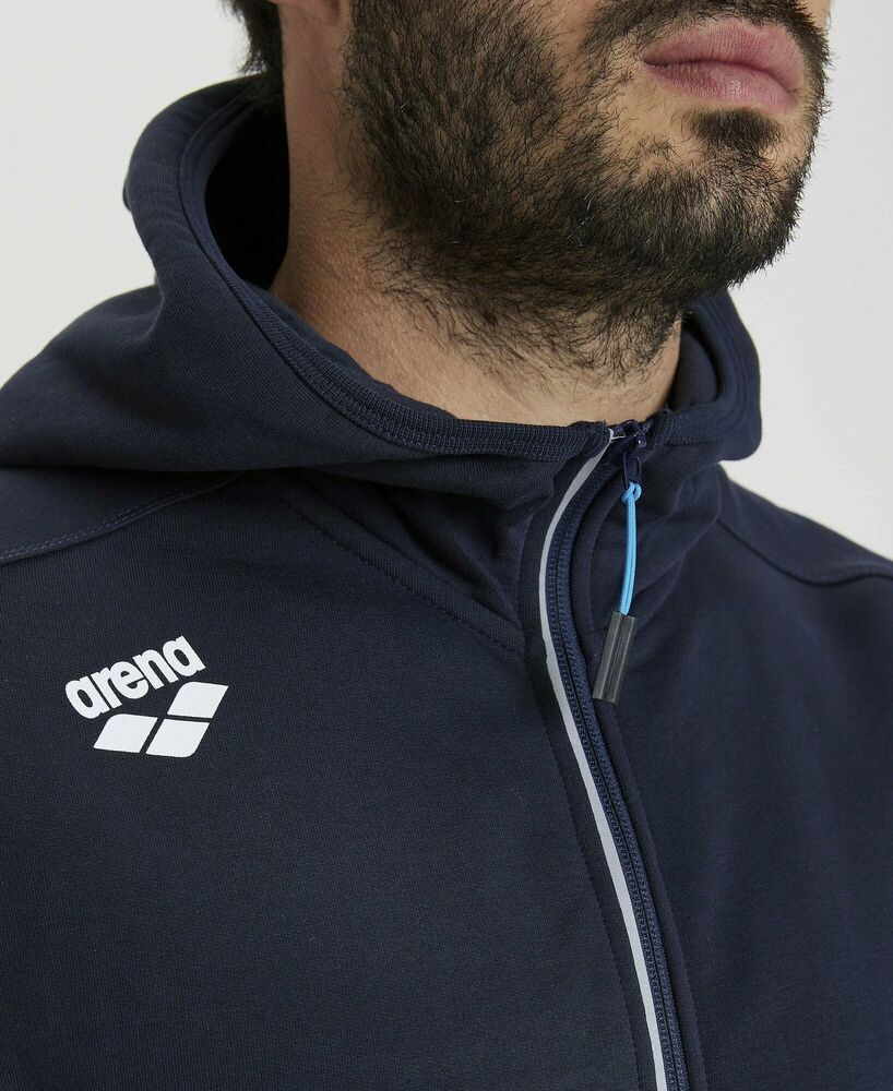 ARENA BLUZA ROZPINANA TEAM HOODED JACKET PANEL  NAVY 004906700