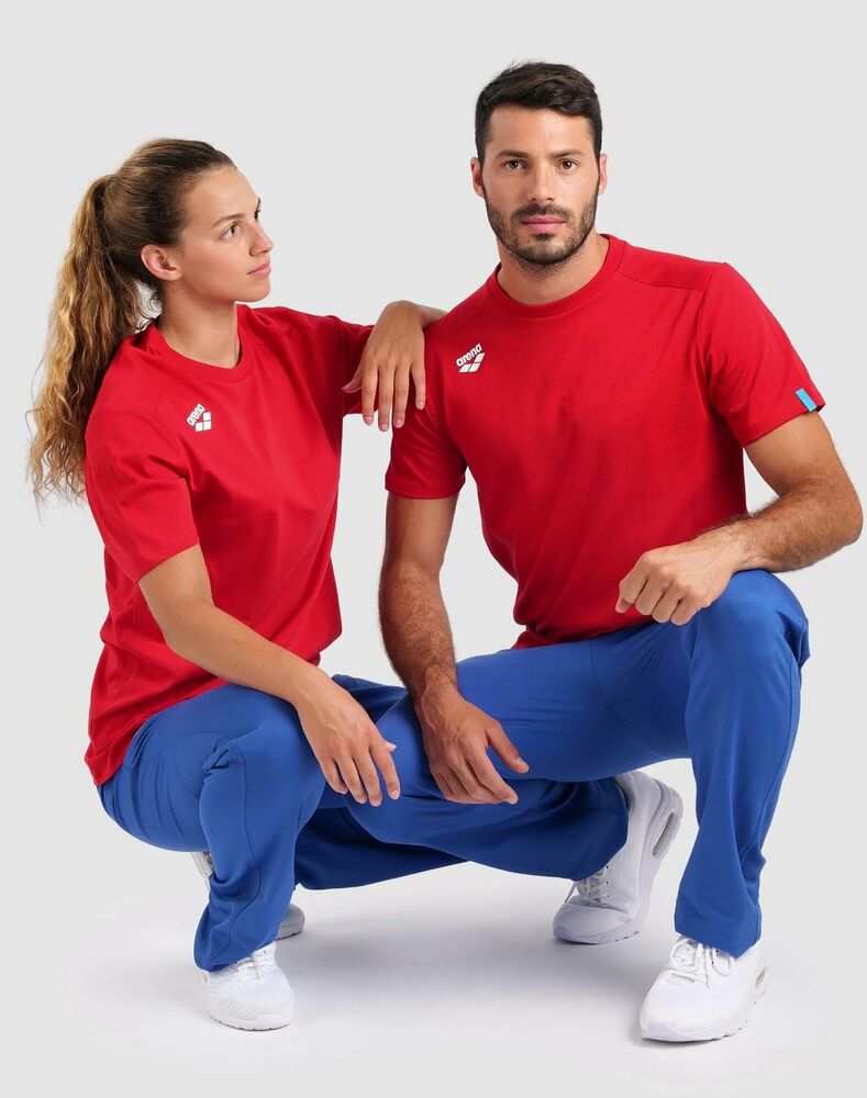 ARENA KOSZULKA  TEAM T-SHIRT PANEL RED