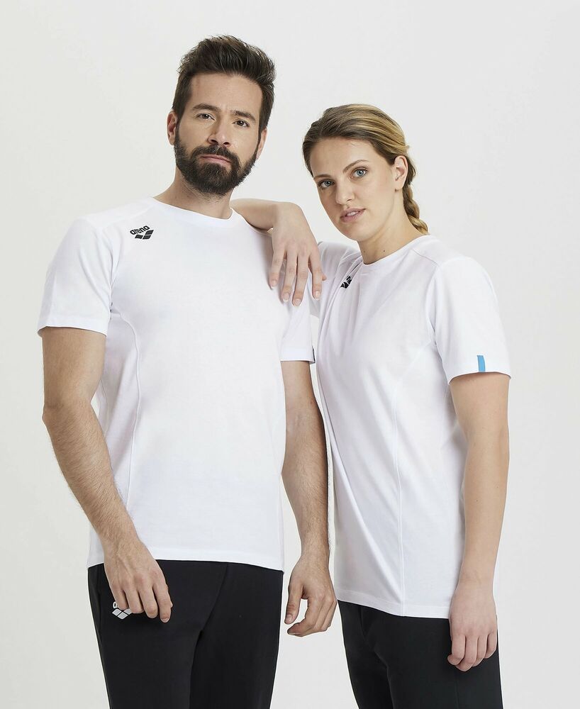 ARENA KOSZULKA  TEAM T-SHIRT PANEL WHITE
