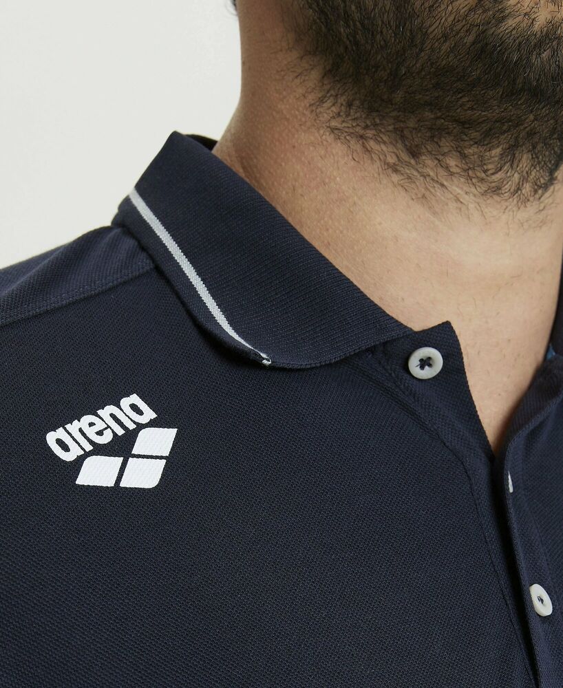 ARENA KOSZULKA POLO TEAM POLO SHIRT SOLID NAVY  004901700