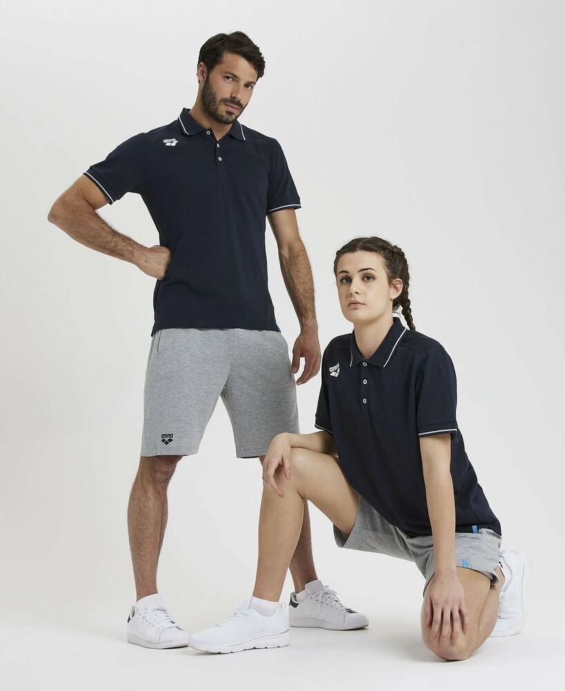 ARENA KOSZULKA POLO TEAM POLO SHIRT SOLID NAVY  004901700