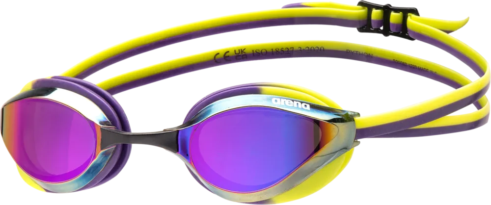 ARENA OKULARKI PŁYWACKIE  PYTHON MIRROR VIOLET PLUM ARTIC LIME 1E763/122