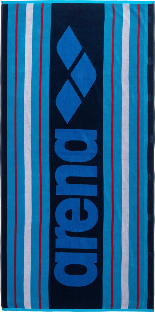 ARENA DUŻY RĘCZNIK  VELOUR TOWEL NAVY MULTI  180x90 cm  009225780