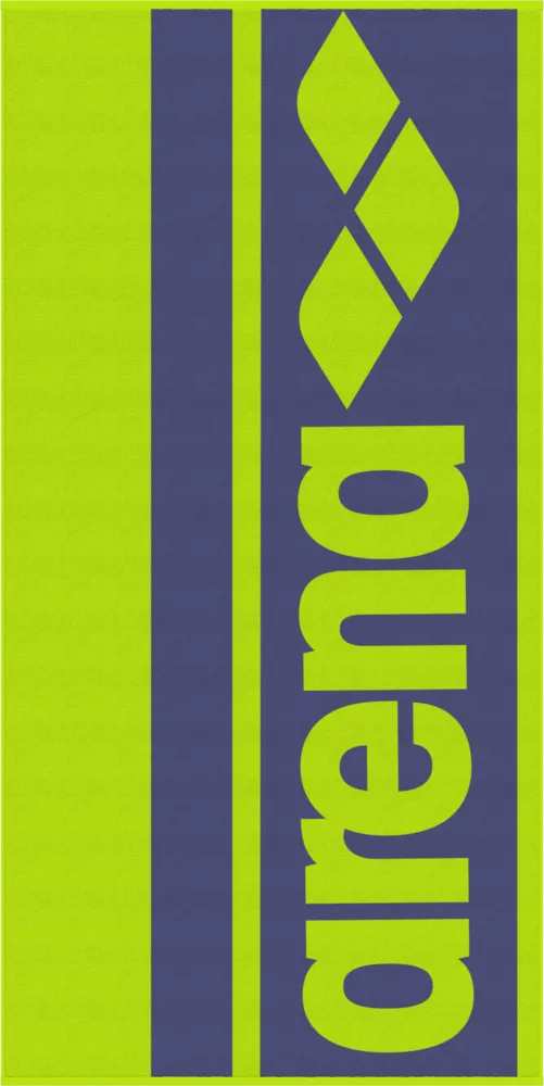 ARENA DUŻY RĘCZNIK  LOGOTYPE JACQUARD TOWEL 180x90cm  ARTIC LIME - FUTURE DUSK  009181/670
