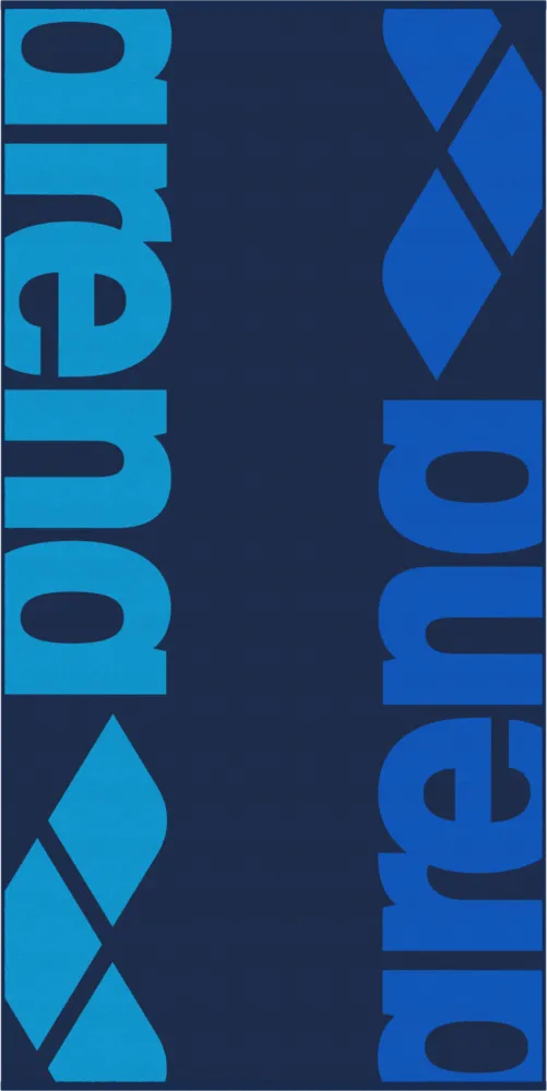 ARENA DUŻY RĘCZNIK  LOGOTYPE VELOUR TOWEL NAVY MULTI 180X90 009229/780