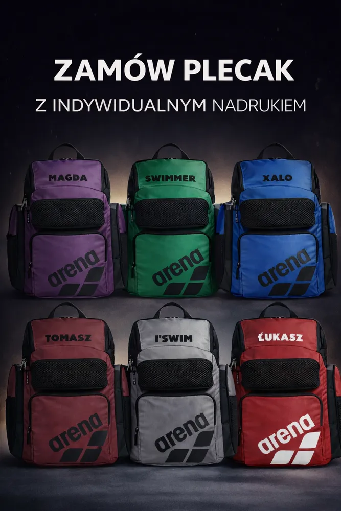 ARENA PLECAK ONE GO BACKPACK 45L  Z TWOIM NAZWISKIEM/KSYWĄ/IMIENIEM