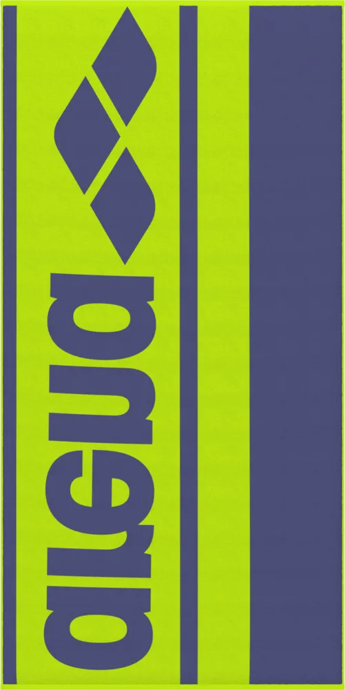 ARENA DUŻY RĘCZNIK  LOGOTYPE JACQUARD TOWEL 180x90cm  ARTIC LIME - FUTURE DUSK  009181/670
