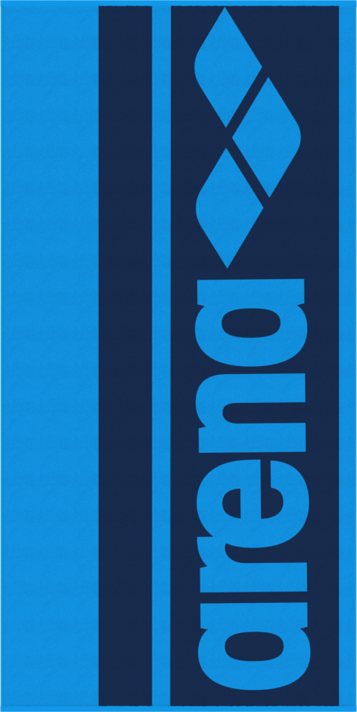 ARENA DUŻY RĘCZNIK  LOGOTYPE JACQUARD TOWEL  180x90cm TURQUOISE - NAVY  009181/870