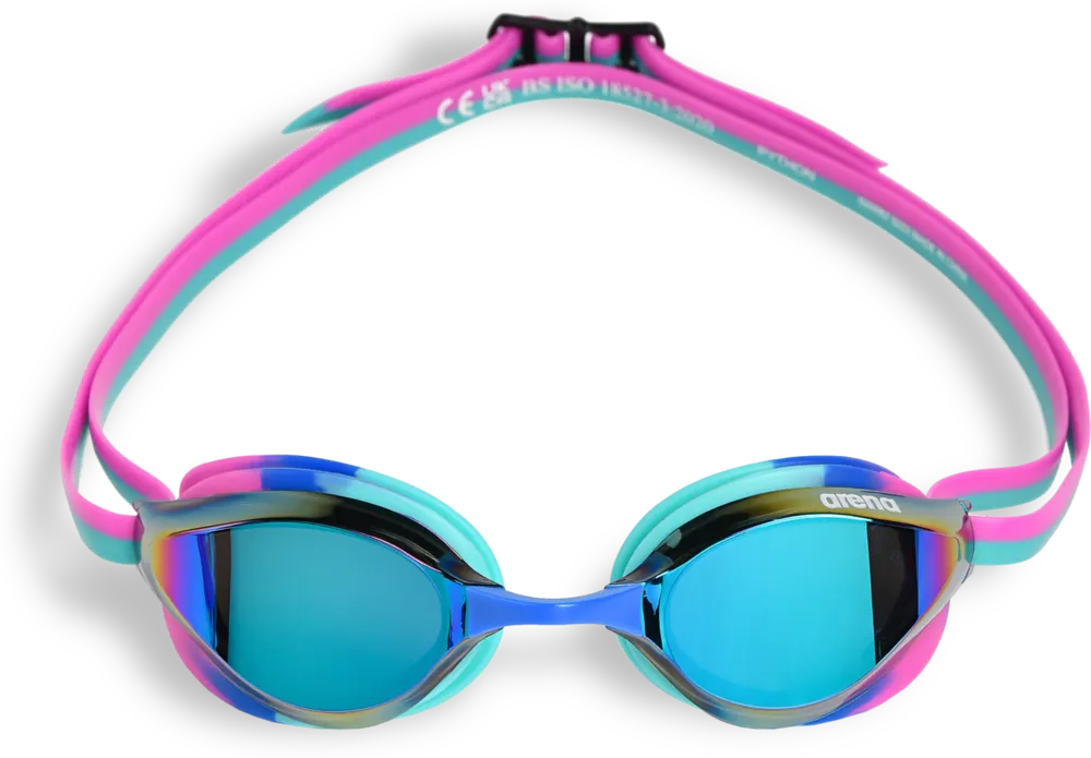 ARENA OKULARKI PŁYWACKIE  PYTHON MIRROR TURQUOISE WATER-FUCHSIA 1E763/116