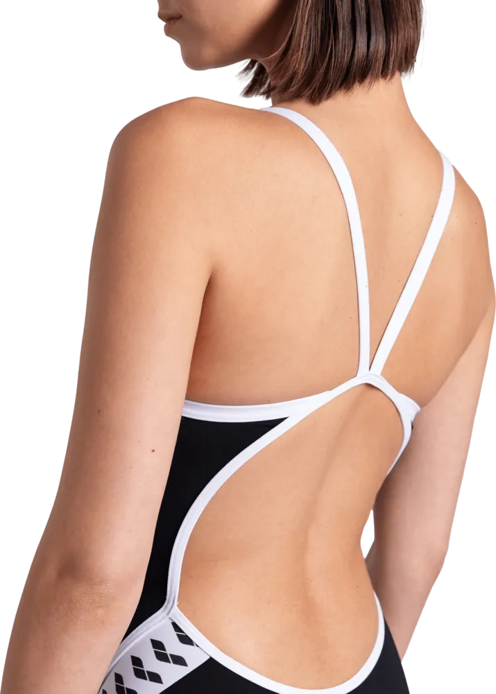 ARENA DAMSKI STRÓJ WOMEN'S ICONS SUPER FLY BACK SOLID BLACK-WHITE 005036510