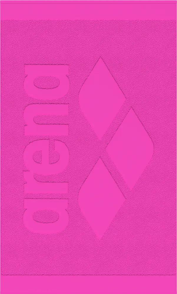 ARENA DUŻY RĘCZNIK BAWEŁNIANY  LOGOTYPE JACQUARD TOWEL150X90CM SHOKING PINK -  009049/901
