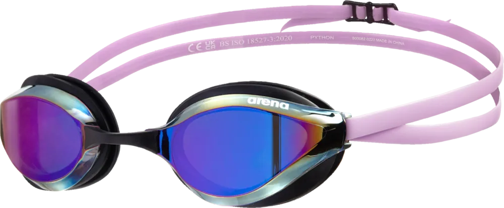 ARENA OKULARKI PŁYWACKIE  PYTHON MIRROR VIOLET BLACK VIOLET 1E763/111