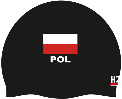 CZEPEK TRENINGOWY - STARTOWY  H2OSHOP POL BLACK MAT