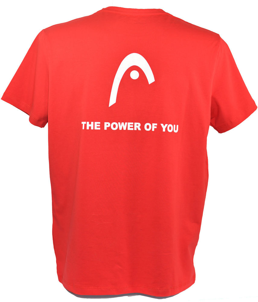 HEAD KOSZULKA SWIMMING TEAM T-SHIRT MAN RED