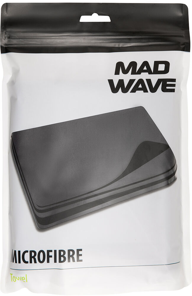 MAD WAVE RĘCZNIK Z MIKROFIBRY  40x80 cm BLACK M073602001W