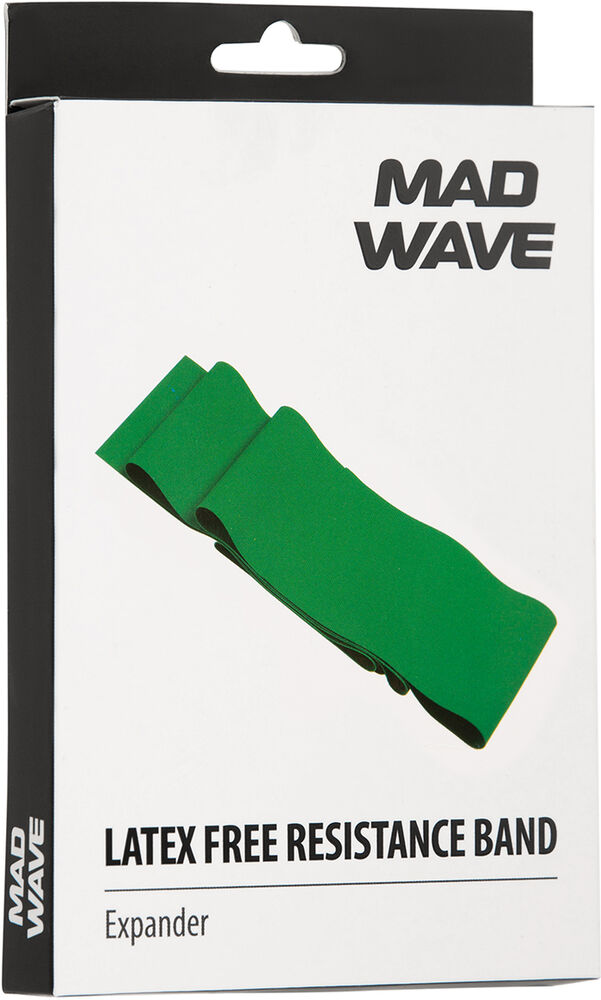 MAD WAVE STRETCH BAND GUMA OPOROWA  M133303501W LATEX FREE RESISTANCE BAND GREEN