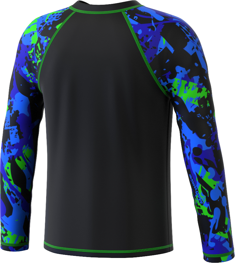 MAD WAVE T-SHIRT LONGSLEEVE MEN  BLUE C0