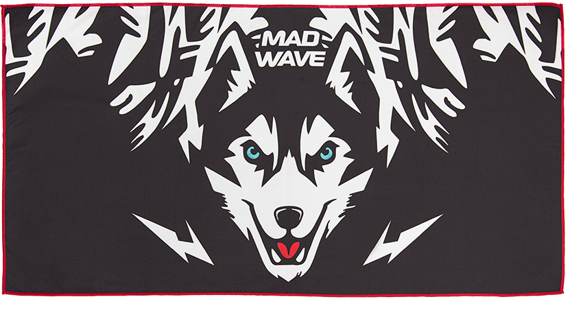 MAD WAVE RĘCZNIK Z MIKROFIBRY  40x80 cm HUSKY M076302100W