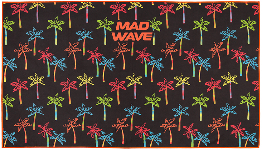 MAD WAVE DUŻY RĘCZNIK Z MIKROFIBRY  80X140 cm MULTI PALMS M076409000W