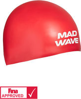 MAD WAVE CZEPEK STARTOWY SILICONE CAP SOFT FINA  L RED M053301305W
