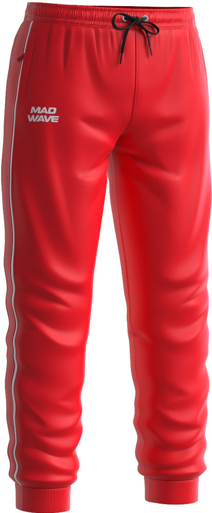 MAD WAVE SPODNIE DRESOWE TRACK PANTS RED