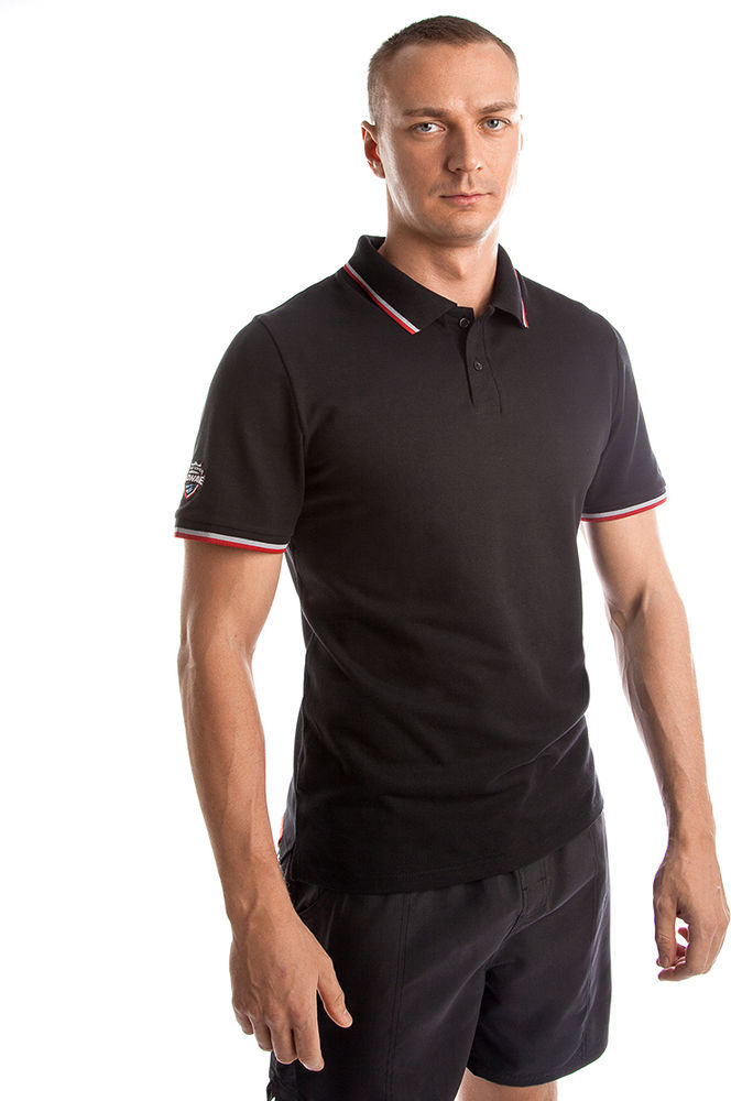 MAD WAVE KOSZULKA POLO SHIRT SOLIDS  BLACK M10230