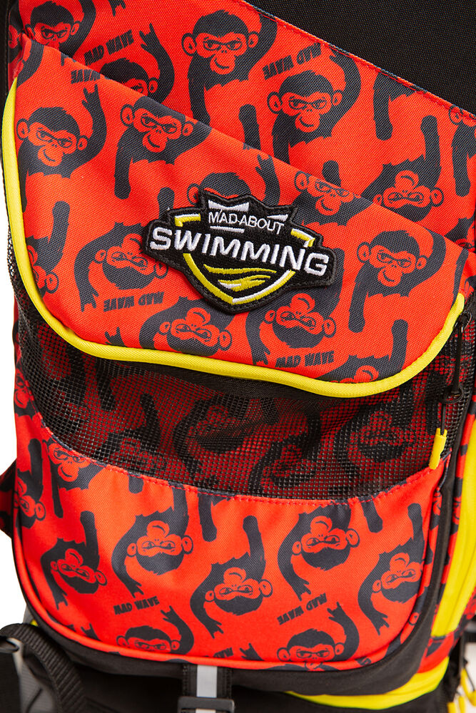 MAD WAVE DUŻY PLECAK BACPACK MAD TEAM RED MAŁPKI  M112503005W