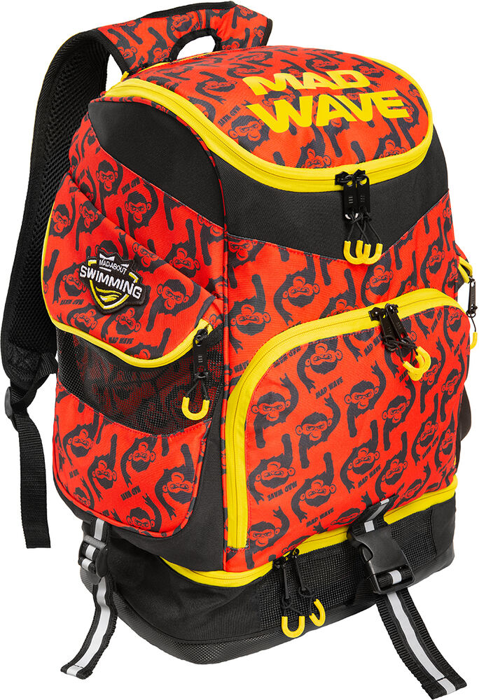 MAD WAVE DUŻY PLECAK BACPACK MAD TEAM RED MAŁPKI  M112503005W