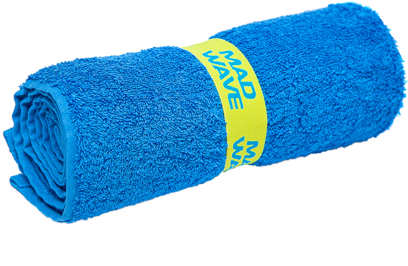MAD WAVE RĘCZNIK Z MIĘKKIEJ BAWEŁNY FROTTE NIEBIESKI  50*100CM M076201104W