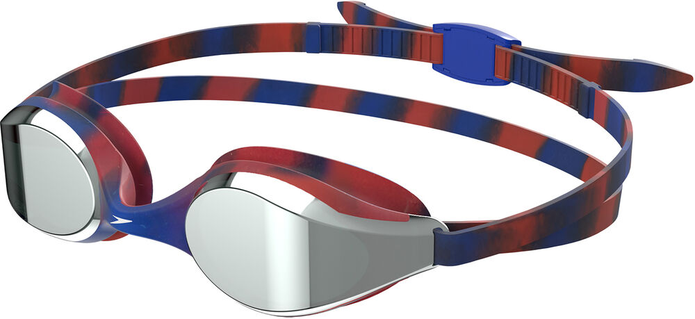 SPEEDO OKULARY PŁYWACKIE JUNIOR HYPE FLYER MIRROR  8-7750316411 NAVY/RED/GREY