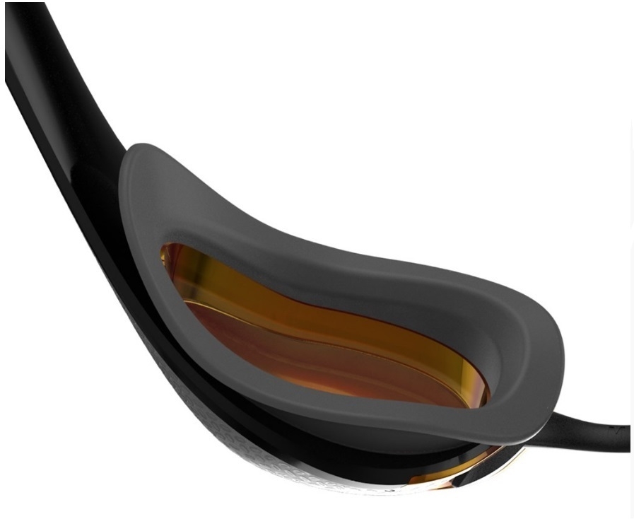 SPEEDO OKULARY FASTSKIN PURE FOCUS MIRROR BLACK COOL GREY FIRE GOLD 8-11778A260