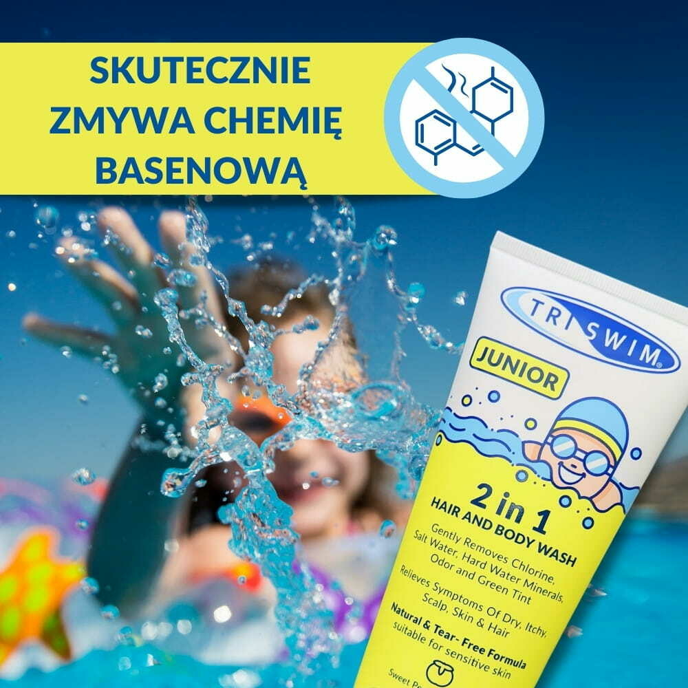 TRISWIM  JUNIOR HAIR AND BODY WASH 200ml neutralizujący chlor
