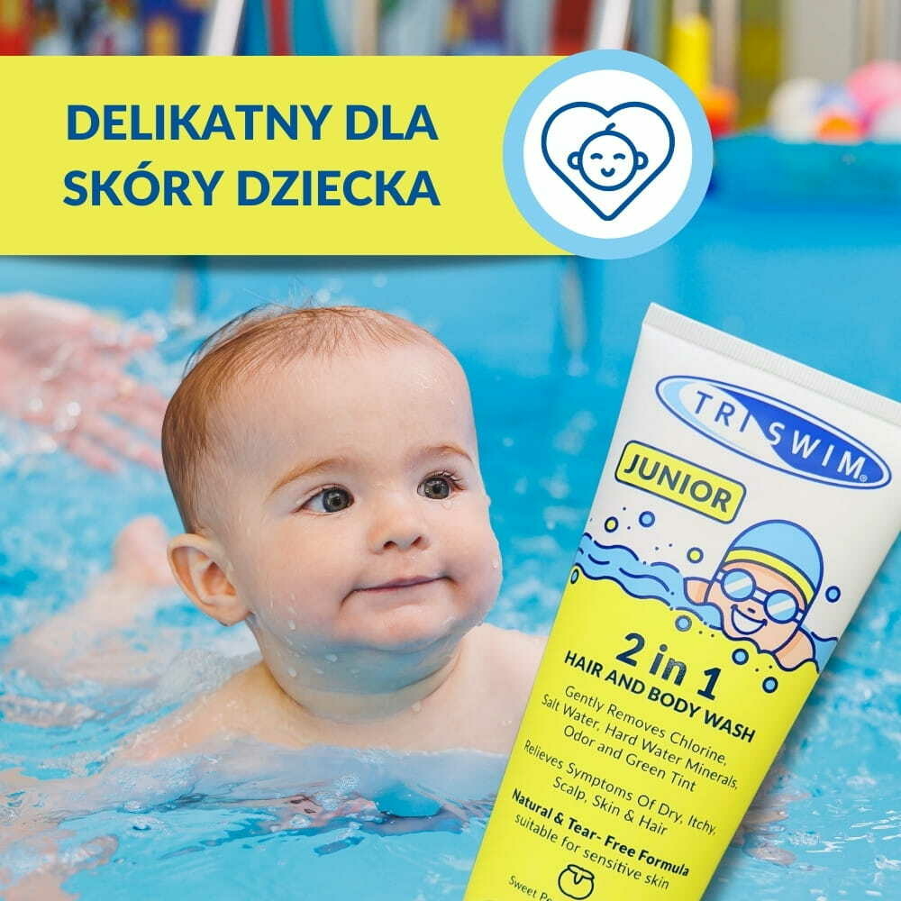 TRISWIM  JUNIOR HAIR AND BODY WASH 200ml neutralizujący chlor